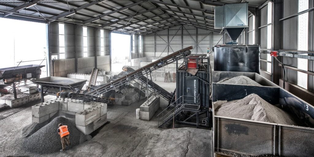 van oud beton nieuw maken