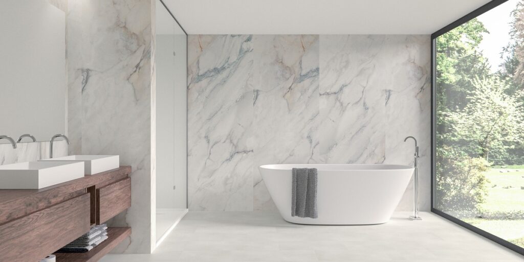 wandpanelen in badkamer